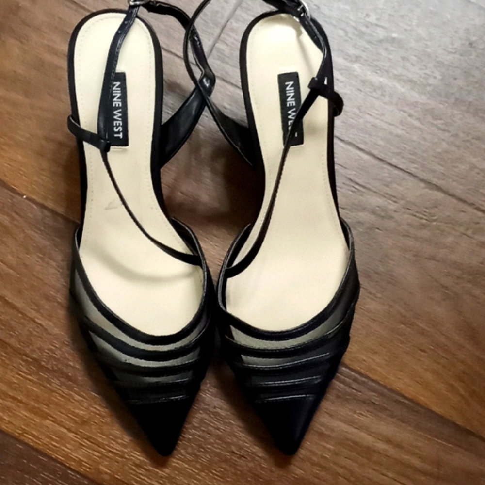 Nine West Black Mesh Pump